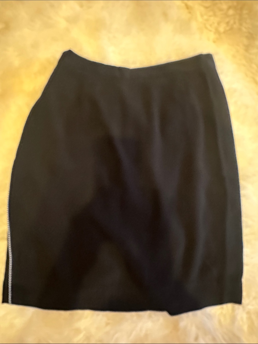 Etcetera Black Pencil Skirt with Side Detail